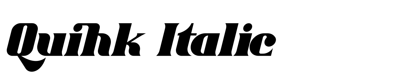 Quihk Italic